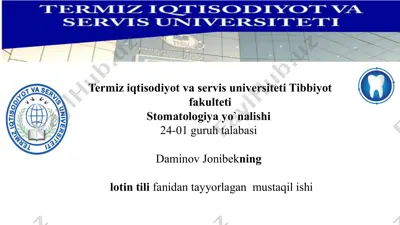 tibbiyotda lotin-yunon mifologiyalari — PPTX