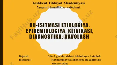 ku-isitmasi etiologiya — PPTX
