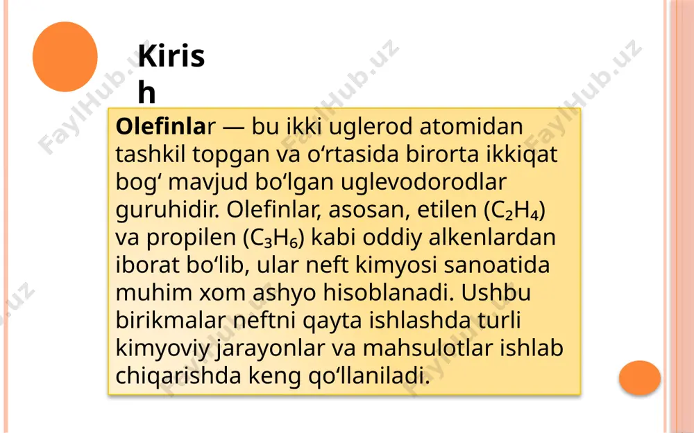 olefinlar ishlab chiqarish va ishlatilishi - Page 3