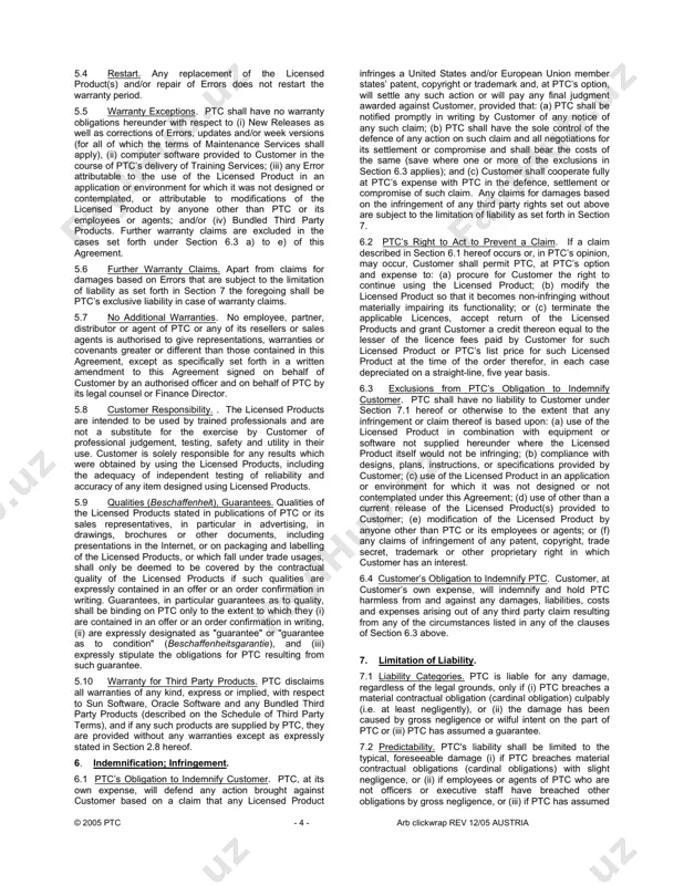 issued a password or other unique identifier to enable such individual to use the registered user product. 1.19. “registered user products” means the licensed products licensed on a registered user basis as identified in the product schedule. 1.20. “services” means collectively, maintenance services and training services. 1.21. “subscription licence fee” or “usage licence fee” mean a periodic fee payable beginning upon shipment of licensed products that are specified in the applicable product schedule as being subject to a subscription licence fee or usage licence fee and that, only during the period for which the subscription licence fee or usage licence fee is paid, entitles customer to (i) use the licensed products pursuant to the applicable licence and (ii) if applicable, receive maintenance services at the maintenance services level specified in the applicable product schedule. 1.22. “third party components” means the software components defined in section 2.8 of this agreement. 1.23. …