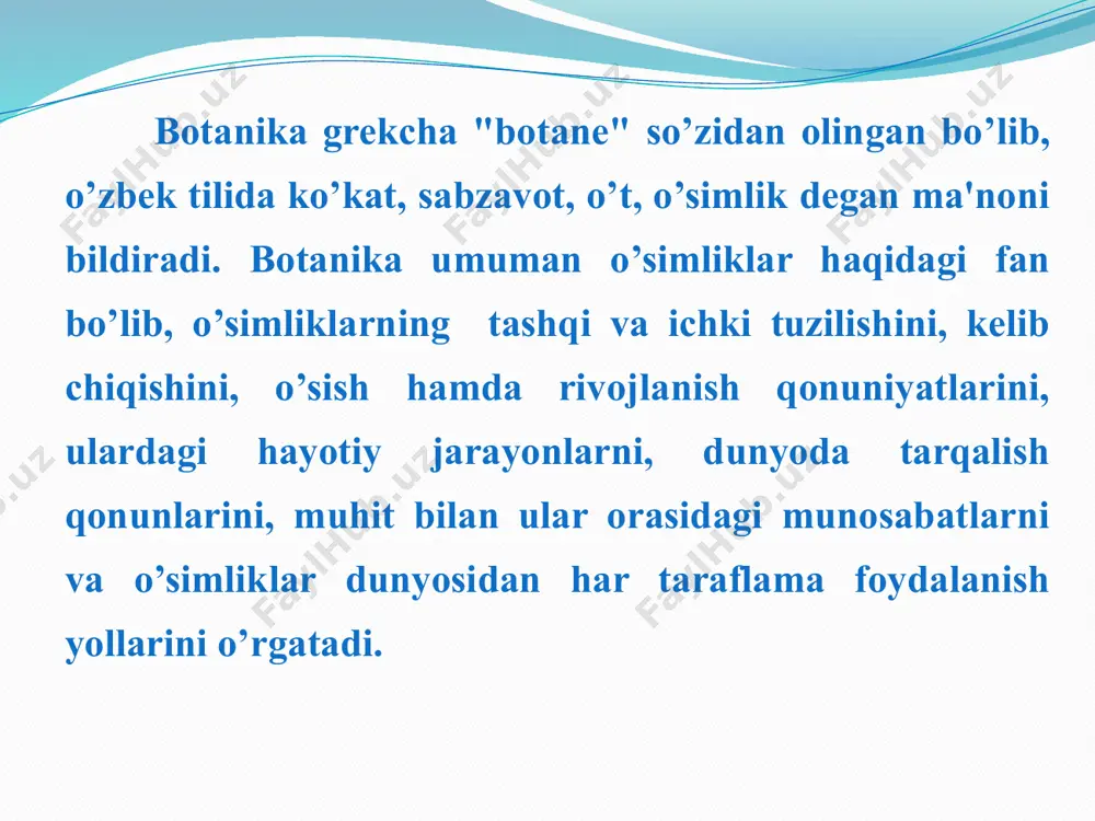 izimini (sistemasini) yaratish ustida qilingan ilk urinishlardan eng ko’zga ko’ringan (1583) italiya botanigi - vrach sezolpin (1519-1603) sistemasidir. u ham 1000 tur o’simlikni aniqlab, fanga kiritgan. sezolpinning asosiy xizmati shundaki, u o’z klassifikatsiyasiga sub'ektiv belgilarni emas, balki ob'ektiv belgilarni, ya'ni odam uchun ma'lum darajada ahamiyati bo’lgan "tasodifiy" belgilarni emas, balki o’simlikning o’zi uchun muhim bo’lgan belgilarni asos qilib olish kerakligini angladi. xv asrga kelib, asarlar bilan bir qatorda botanika bog’lari ham barpo qilina boshlandi. dastlab univyersitetlarda dorivor o’simliklar bog’i tashkil etildi. bunday botanika bog’lari italiya, gyermaniya, frantsiya, gollandiya, angliya, rossiyada tashkil etildi. pyotr i ning farmoni bilan moskvada 1706-yilda dorivor o’simliklar kollektsiyasi tashkil qilinadi. 1805-yilga kelib, u botanika bog’iga aylantiriladi. o’zfa botanika bog’i 1921-yilda barpo qilingan. o’zbekistonda planli ravishda botanik tadqiqotlar ancha keyin boshlanadi. masalan, o’rta osiyo davlat universiteti tashkil etilishi munosabati bilan toshkentga boshqa olimlar qatorida m.g. popov, m.v. kultiasov, e.p. korovin, n.d. leonov, p.a. baranov, i.a. raykova, a.i. …