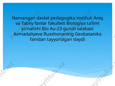 fitotsenoz strukturasi — PPTX