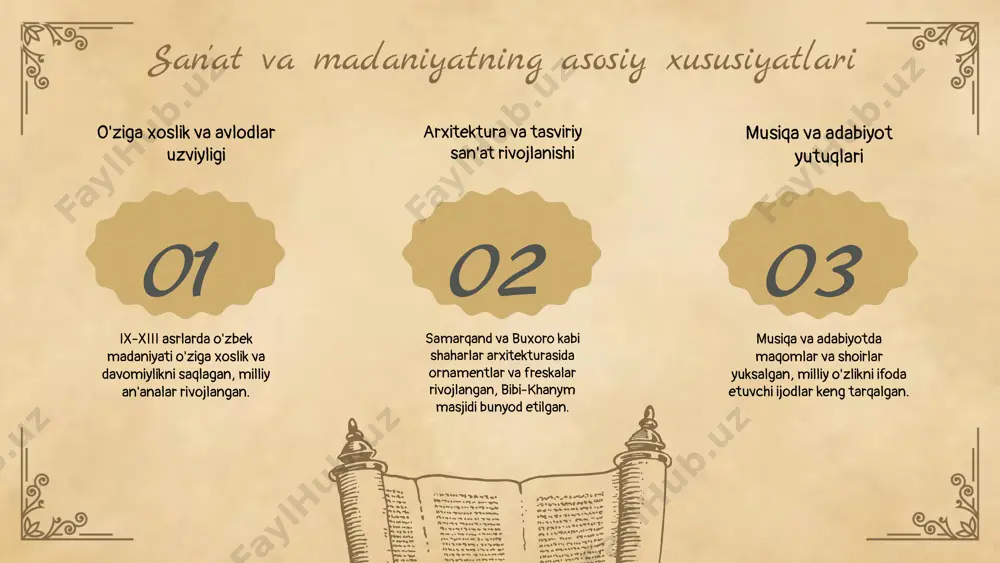 uyg'onish ix-xiii asrlarda o'zbekiston madaniyati va san'ati - Page 5