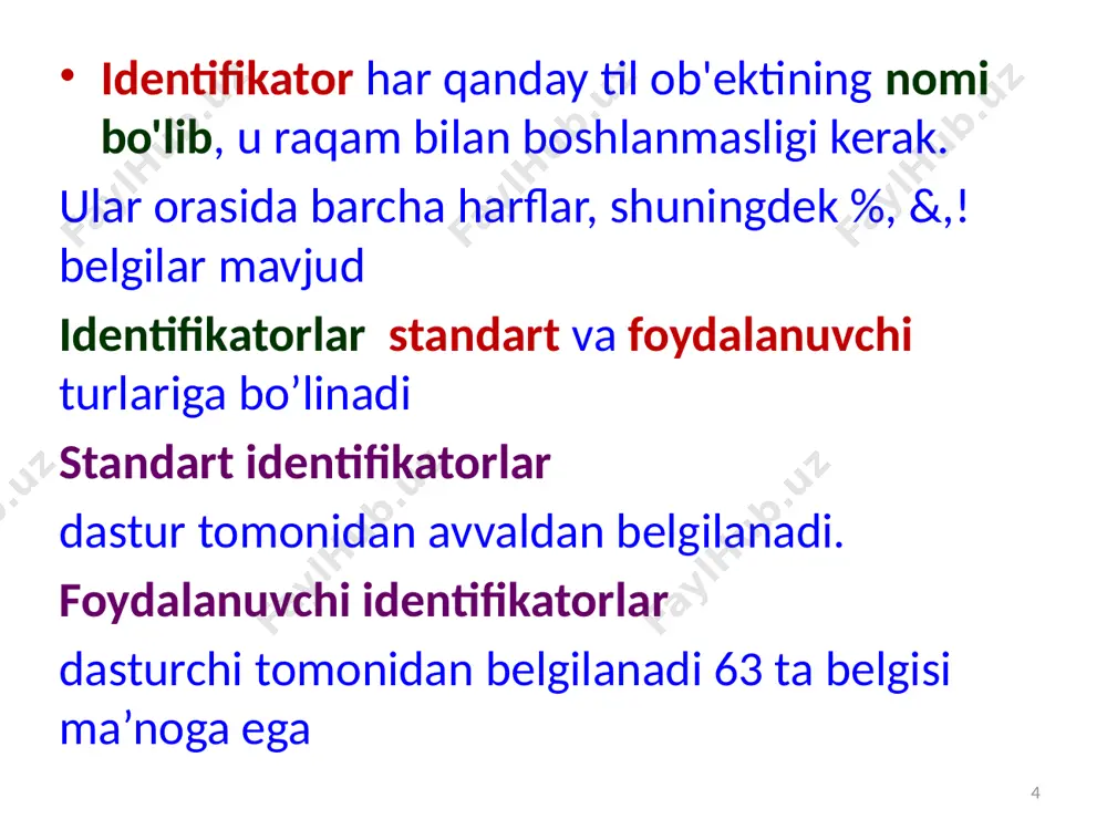algoritm va dasturlash fanidan mustaqil ishim - Page 4