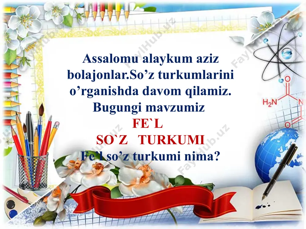 fe'l so'z turkumi dars taqdimoti - Page 2