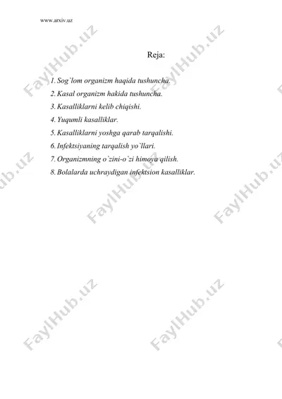 bolalar salomatligini holati va uni himoyalash — DOC