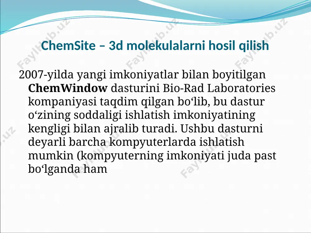 chemwindow dasturida ishlash - Page 4