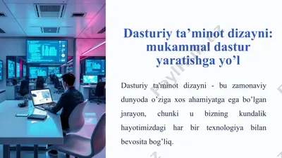 dasturiy ta'minot dizayni — PPTX