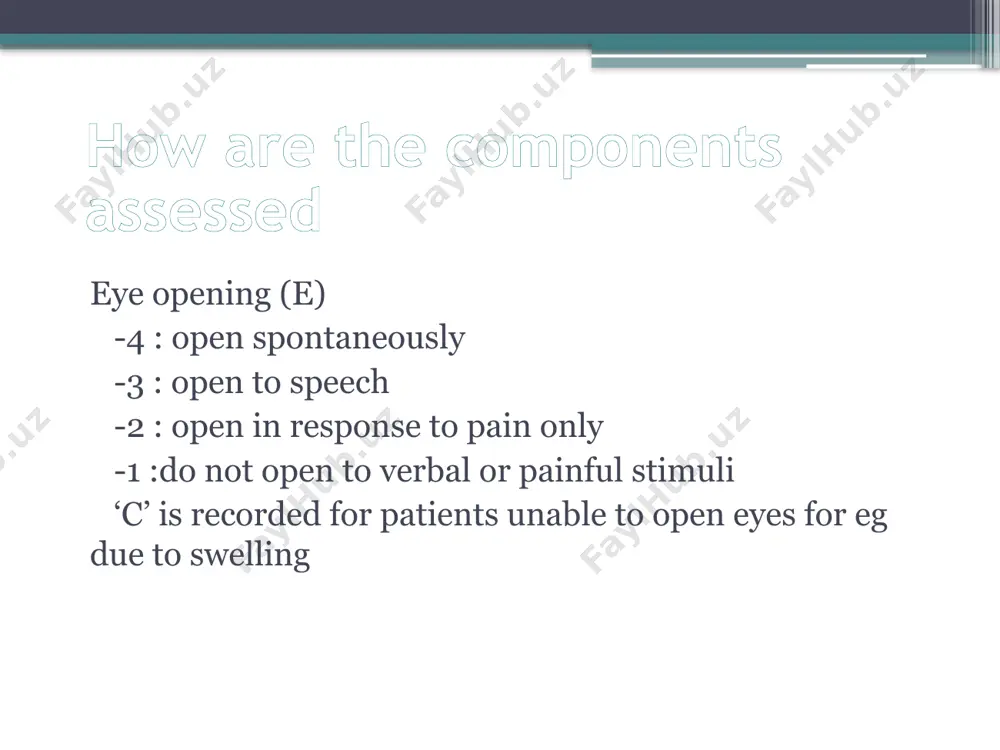 glasgow coma score in assessing head injury - Page 5