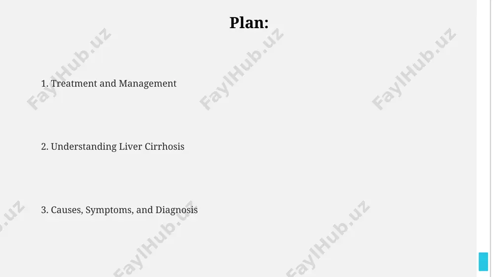 mortality rate of 10-30%. treatment options and management treatment for ascites involves diuretics like spironolactone and furosemide, typically starting at 100 mg and 40 mg respectively. paracentesis removes fluid but carries a risk of infection. treatment options and management beta-blockers, such as propranolol, with a target heart rate of 55-60 bpm, are used to prevent variceal bleeding. endoscopic band ligation eradicates varices during the acute phase. prevention strategies get vaccinated against hepatitis b and c, as these viral infections cause around 60-70% of cirrhosis cases. protect yourself by receiving the complete 3-dose hepatitis b vaccine series. avoid risky alcohol consumption by adhering to guidelines, with no more than 1 drink per day for women and 2 for men, minimizing the 50% cirrhosis risk increase associated with heavy drinking. maintain a healthy weight through diet and exercise. obesity increases the risk of nonalcoholic fatty liver disease (nafld), which can progress to …