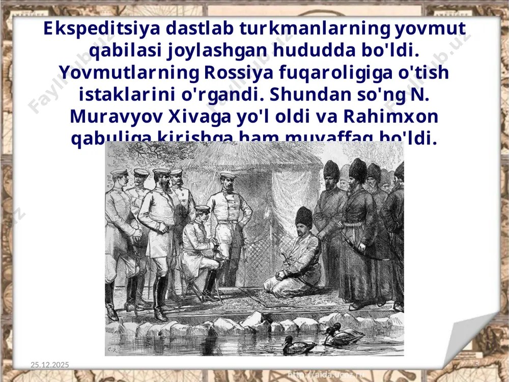 xiva xonligining tashqi siyosati muhammad rahimxon i davrida xiva xonligi 8-sinf - Page 5