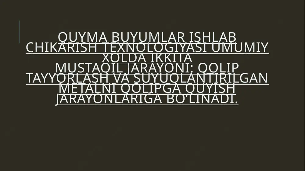 uzluksiz quyma olish texnologiyasi - Page 5