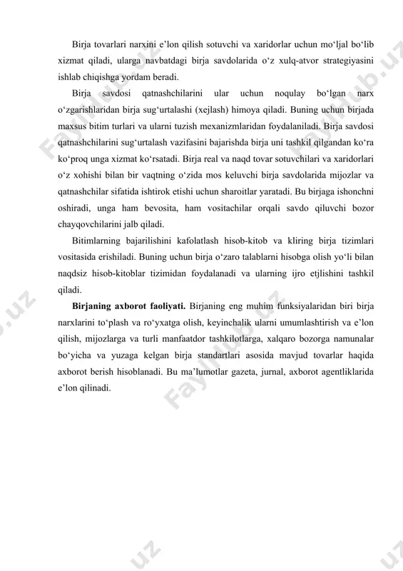 birjalarni tashkil qilish va ularning ta’sischilari - Page 4