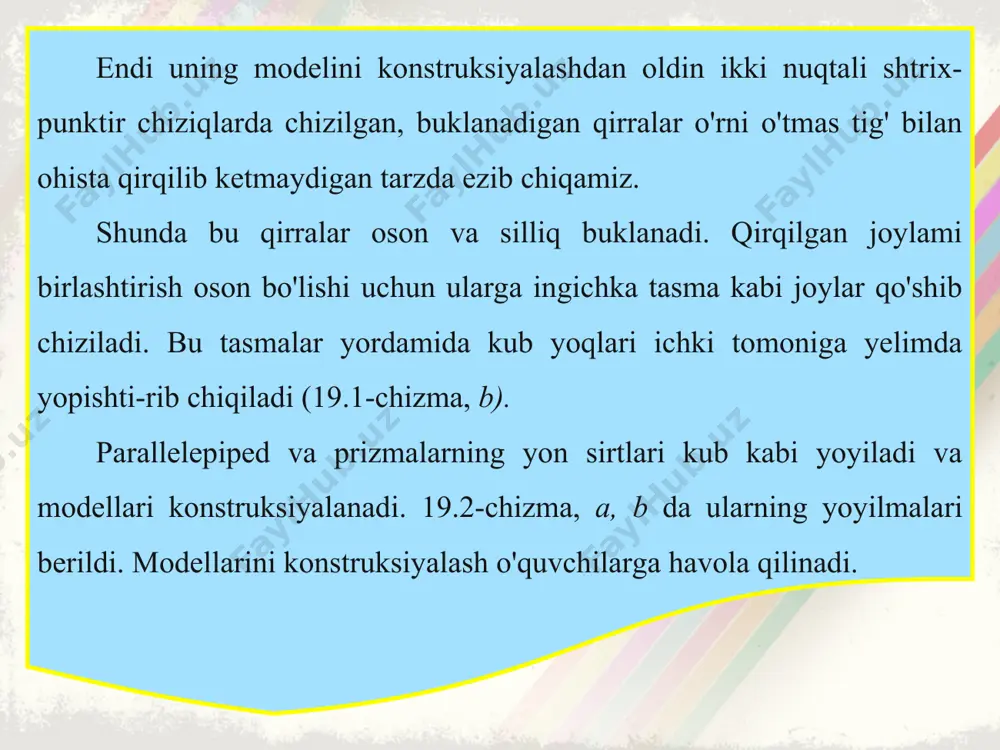 19-20-mavzu ko'pyoqliklarning yoyilmalari 8-sinf - Page 4