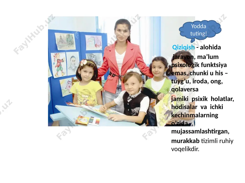 alishi va faolligini tushuntirib beruvchi psixologik sabablar majmuini bildiradi. bu tushuncha u yoki bu shaxs xulqini, ya’ni «nega?», «nima uchun?», «nima maqsadda?», «qanday manfaat yo’lida?» degan savollarga javob qidirish – motivatsiyani qidirish demakdir. shaxsning jamiyatda odamlar orasidagi xulqi va o’zini tutish sabablarini o’rganish tarbiyaviy ahamiyatga ega bo’lib, masalani yoritishning ikki jihati farqlanadi. motivlar, ehtiyojlar, maqsadlar, istaklar, qiziqishlar va h.k. tashqi sabablar – faoliyatning tashqi shart – sharoitlari va holatlar. ichki sabablar, ya’ni xatti – harakat egasining sub’ektiv psixologik xususiyatlari nazarda tutiladi ya’ni, bular ayni konkret holatlarning kelib chiqishiga sabab bo’ladigan tashqi stimullardir. shaxs xulq - atvorini ichki psixologik sabablar tufayli boshqarish odatda shaxsiy dispozitsiya deb ham ataladi. ular shaxs tomonidan anglanilishi yoki anglanmasligi mumkin. ba’zan shunday bo’ladiki, shaxs o’zi amalga oshirgan ishi yoki o’zidagi o’zgarishlarga nisbatan shakllangan munosabatning haqiqiy sababini o’zi tushunib yetmaydi. «nega?» degan savolga «o’zim ham bilmayman», deb javob beradi. bu anglanmagan dispozitsiyalar yoki ustanovkalar deb ataladi. agar …