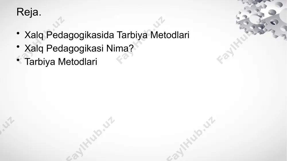 ‘zlar va maqollar yordamida tarbiya: xalq pedagogikasi asosan hikmatli so‘zlar, maqollar, naql va ertaklar orqali tarbiya metodlarini qo‘llaydi. maqollar, hikmatlar va aforizmlar xalqning milliy tajribasini, axloqiy qadriyatlarini va turmush tarzini o‘z ichiga oladi. ushbu hikmatli so‘zlar tarbiyalanuvchiga axloqiy fazilatlarni o‘rgatish, hayotdagi to‘g‘ri yo‘lni tanlashda yordam beradi. masalan, "mehnat kishi uchun daryo kabi" yoki "eshitgan so‘zga emas, ko‘rgan ishga qarang" kabi maqollar tarbiya jarayonida tez-tez qo‘llaniladi. ertak va rivoyatlar yordamida tarbiya: xalq pedagogikasida ertaklar va rivoyatlar bolalarga ahloqiy saboqlarni berishning samarali usulidir. ertaklar, qadriyatlar va insoniy fazilatlar haqida bolalar uchun tushunarli tarzda hikoya qilinadi. bular odatda personajlar yordamida yaxshilik va yomonlik, to‘g‘ri va noto‘g‘ri yo‘llarni ajratishga, kishining ijobiy fazilatlarini shakllantirishga yordam beradi. masalan, qahramon va yovuz kuchlar o‘rtasidagi kurashni tasvirlaydigan ertaklar orqali bolalarga halollik, mardlik, irodali bo‘lishni o‘rgatish mumkin. o‘rnak olish (namuna ko‘rsatish): xalq pedagogikasida namuna ko‘rsatish tarbiyaviy metod sifatida muhim ahamiyatga ega. kattalar, oiladagi ota-ona va jamoatdagi rahbarlar o‘z amaliyoti …