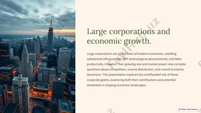 large corporations and economic growth — PPTX
