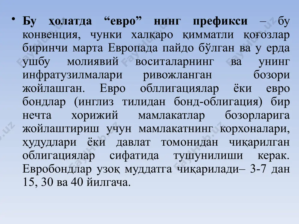халқаро қимматли қоғозлар бозори - Page 5