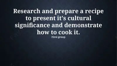 la paella valenciana: cultural significance and recipe — PPTX