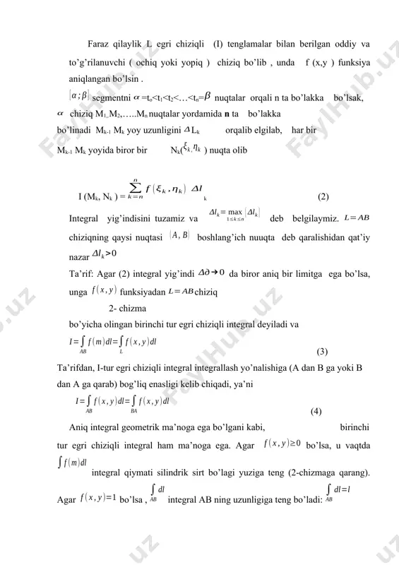 egri chiziqli integrallar - Page 3