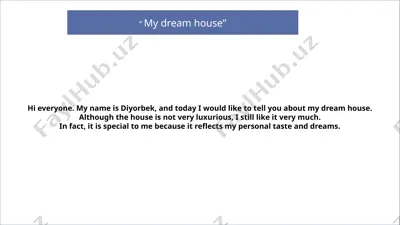 my dream house — PPTX