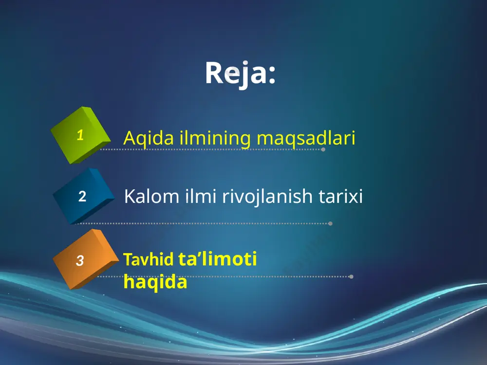 aqida. kalom va tavhid ilmlari - Page 2