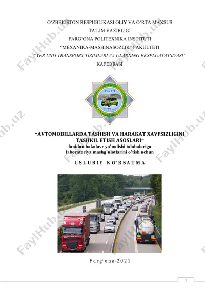 laboratoriya mashg'ulotlari uslubiy ko'rsatma — PDF