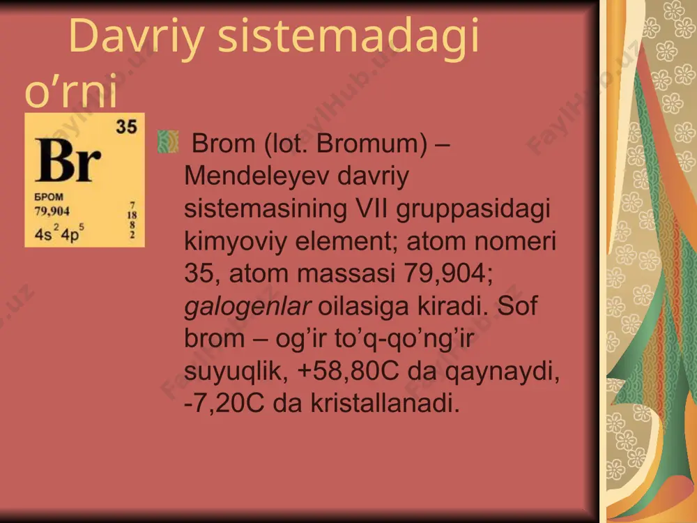 brom va uning birikmalari - Page 5