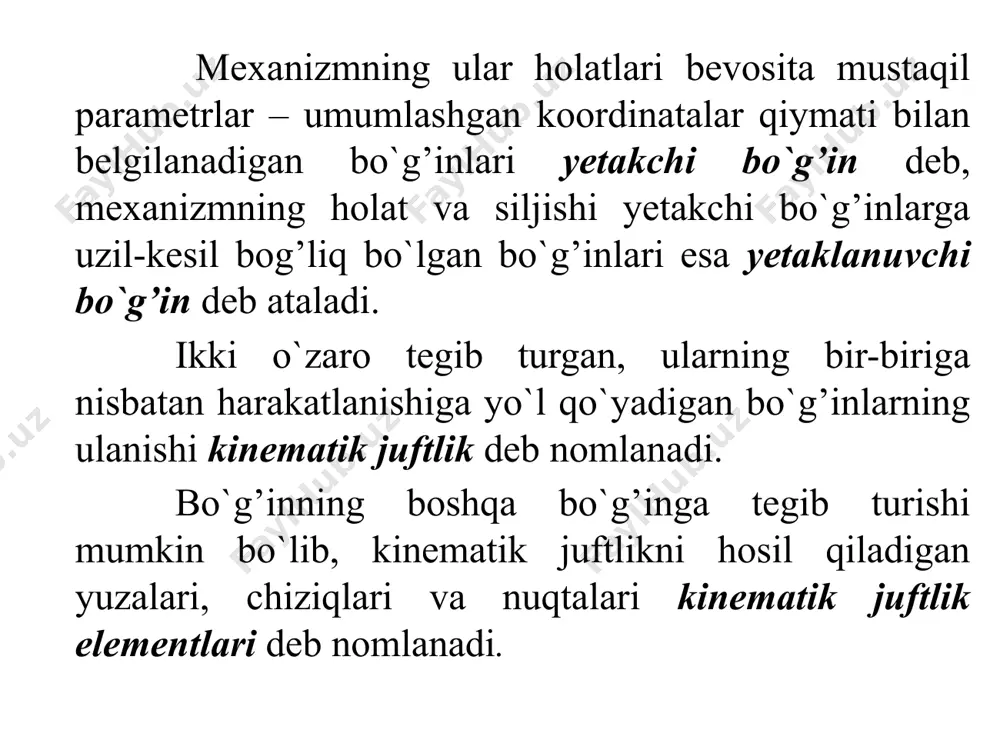 mexanizm tuzilishi asoslari - Page 4