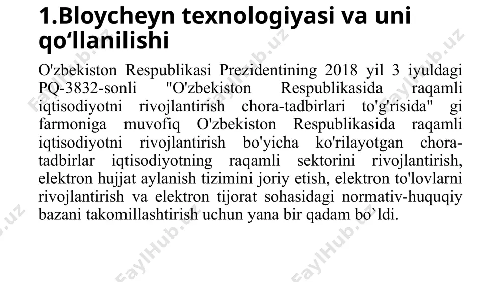 lar bazasini shakllantiradi. ushbu ma'lumotlar bazasidan biror narsani o'chirish yoki blokni almashtirish mumkin emas va bu "cheksiz" - bu erda cheksiz ko'p bitimlar yozilishi mumkin. bu blokcheynning asosiy xususiyatlaridan biridir. blockchain-ning asosiy xususiyatlari markazsizlashtirish - zanjirda server yo'q. har bir ishtirokchi serverdir. bu butun blokcheynning ishlashini ta'minlaydi; shaffoflik - bitimlar, shartnomalar va boshqalar to'g'risidagi ma'lumotlar jamoat mulki saqlanadi. biroq, bu ma'lumotlarni o'zgartirish mumkin emas; nazariy jihatdan cheksiz - nazariy jihatdan blokcheynni cheksiz yozuvlar bilan to'ldirish mumkin. shuning uchun uni ko'pincha superkompyuter bilan taqqoslashadi; ishonchlilik - yangi ma'lumotlarni yozib olish uchun blokcheyn tugunlarining kelishuvi talab qilinadi. bu sizga tranzaktsiyalarni filtrlash va faqat qonuniy operatsiyalarni qayd etish imkonini beradi. ushbu texnologiya bitcoin kripto valyutasining paydo bo'lishi bilan birga yaratilgan. bu 2009 yilda sodir bo'lgan. satoshi nakamoto yangi virtual valyuta va blockchain-ni yaratgan ommaviy shaxs hisoblanadi. biroq, bu shaxsiyat kripto-valyutalar dunyosida mifologiyalangan. bu taxallus, uning orqasida bir yoki bir nechta shaxs o'z shaxsini …
