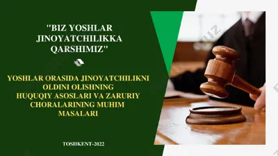 yoshlar jinoyatchilikka qarshimiz — PPTX