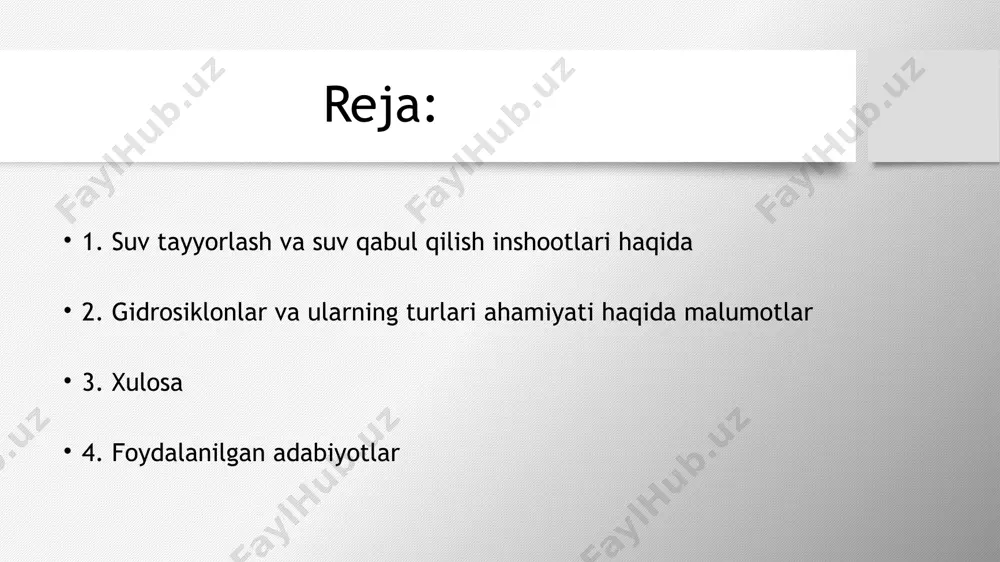 oriy muhitni saqlash, atrof muhitning yangilanishini tashkil etish va suv resurslarini optimallashtirishda keng qo'llaniladi. gidrosiklonlar gidrosiklonlar asosiy tuzilma: gidrosiklonlarning asosiy qismi suv-tashqarisi va gaz-tashqarisi bo'lib, suv-tashqarisi qavatini ichiga oladi va g'azni yuqoriga qarab jozib olish uchun xususiy ishlab chiqilgan. tozalash jarayoni: suv va zaxiralar o'rtasidagi ajratish jarayonlari gidrosiklonlar orqali amalga oshiriladi. suv va zaxiralarning ajratilishi jarayoni suvni tozalash, o'chirish va tozalangan suvni qabul qilishga olib keladi. gidrosiklonlar optimal yarim sirtliq: gidrosiklonlar optimal yarim sirtliqni ta'minlash uchun ishlatiladi. bu optimal sirtlik suv-tashqarisi va g'az-tashqarisi o'rtasidagi to'g'ri nisbatni ta'minlaydi va suv-tashqarisi oqimini optimal darajada saqlaydi. o'zgaruvchan tezlik: gidrosiklonlarning o'zgaruvchan tezligi, suv va zaxiralar bilan harakatlanish va ajratish jarayonlarini rivojlantirishda juda muhimdir. bu o'zgaruvchan tezlik optimal suv qabul qilish va tozalashni ta'minlaydi. xulosa texnologik rivojlanish: gidrosiklonlar texnologik rivojlanish jarayonida o'zgaruvchanliki va samaradorligi oshirganlar. yangi materiallar va texnologiyalar orqali gidrosiklonlar atrof muhitni saqlash va suvni tozalash jarayonlarini yanada samarali qilish imkoniyatiga ega. gidrosiklonlar suvni …