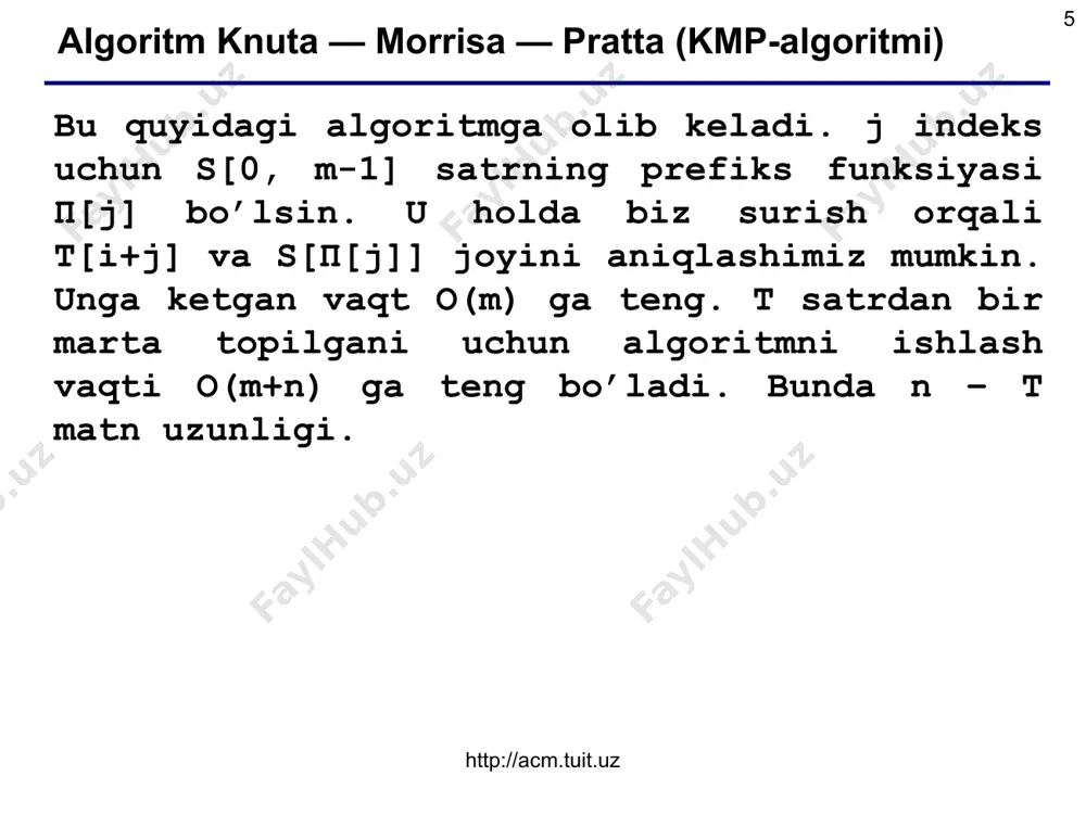 knut-morris-pratt algoritmlari - Page 5