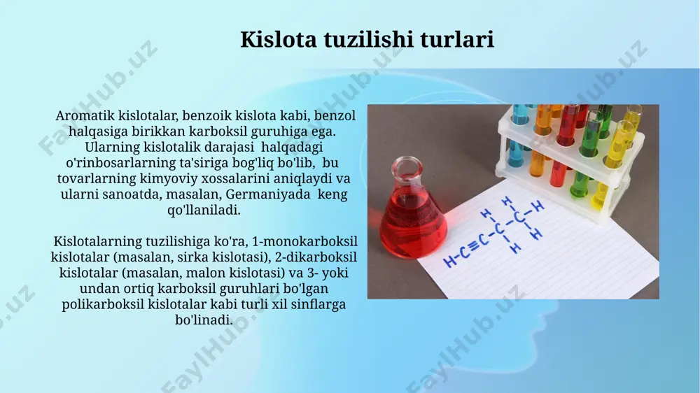 kislotalar tuzilishi toifalanishi - Page 4