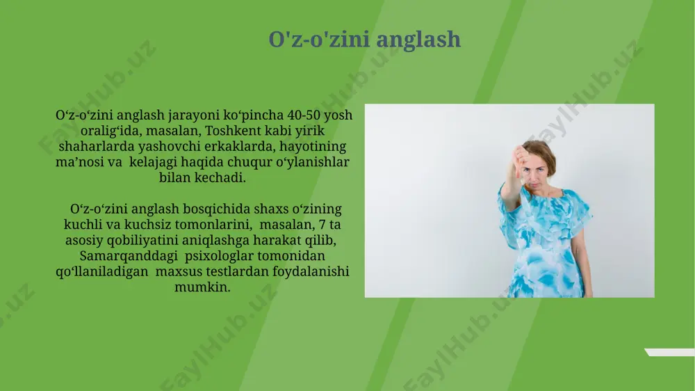 hayot tarzini butunlay o'zgartirib, masalan, shahar hayotini tark etib, qishloq joylarga ko'chib o'tish orqali inqirozdan chiqishga harakat qilishadi, bu holat qo'qonda ham kuzatilgan. inqirozga uchragan ayollarning 35% dan ortig'i tashqi ko'rinishini tubdan o'zgartirishga, masalan, soch rangini keskin o'zgartirish yoki plastik jarrohlik amaliyotlariga murojaat qilishga moyil bo'ladi, bu esa jahon bo'ylab kuzatiladigan hodisa. munosabatlardagi muammolar oʻrta osiyo mamlakatlarida oʻtkazilgan 2023 yilgi tadqiqotlarga koʻra, 40-50 yosh oraligʻidagi erkaklarning 60% dan ortigʻi munosabatlardagi qiyinchiliklarni his qilganini koʻrsatdi. munajjimlarning taxminlariga koʻra, munosabatlardagi ziddiyatlarning 70%i, 40 yoshdan oshgan shaxslarda, kommunikasiya yetishmasligi va hayotdagi maqsadlarning yoʻqligi bilan bogʻliq. kelajak rejalari samarqand viloyatida o'tkazilgan so'rovnoma natijalariga ko'ra, 35-45 yosh oralig'idagi ayollarning 18%i kelajakdagi ta'limga, masalan, xorijiy tillarni o'rganishga investitsiya qilishni rejalashtirmoqda. o'zbekistonning qishloq joylarida yashovchi 50 yoshdan oshgan aholining 10%i pensiya yoshiga tayyorgarlik ko'rish uchun qishloq xo'jaligini diversifikatsiya qilish yoki kichik biznesni boshlashni o'z kelajak rejalari sifatida ko'rib chiqmoqda. ish va martaba bilan bog'liq muammolar o'zbekistonda 2022-yilgi …
