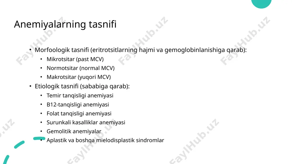 anemiya sindromini ratsional davolashga klinik-farmakologik yondoshuv - Page 5