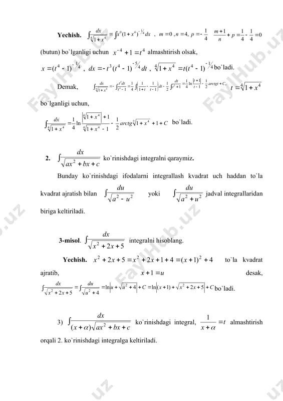 ayrim irratsional funksiyalarni intеgrallash - Page 3