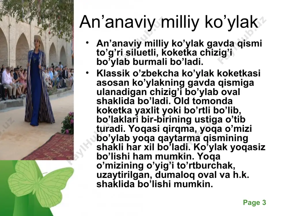 ayollar milliy ko’ylagini loyihalash - Page 3