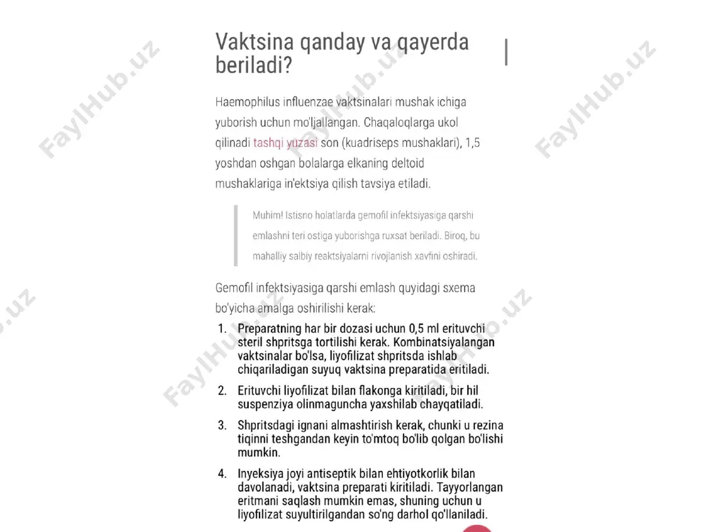 haemophilus influenzae vaktsinalari - Page 2