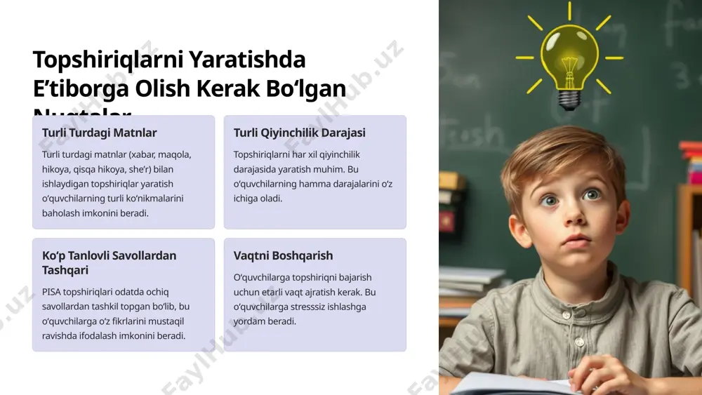 pisa matnlari ustida ishlash usullari: topshiriqlarni yaratuvchi - Page 5