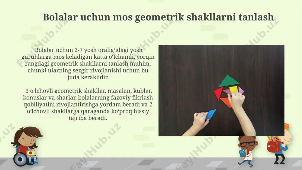 bolalarning geometrik shakillar bilan tanishtirish - Page 3