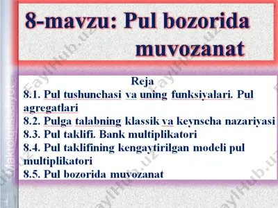 pul tugallaganlar haqida ta'lim — PPTX