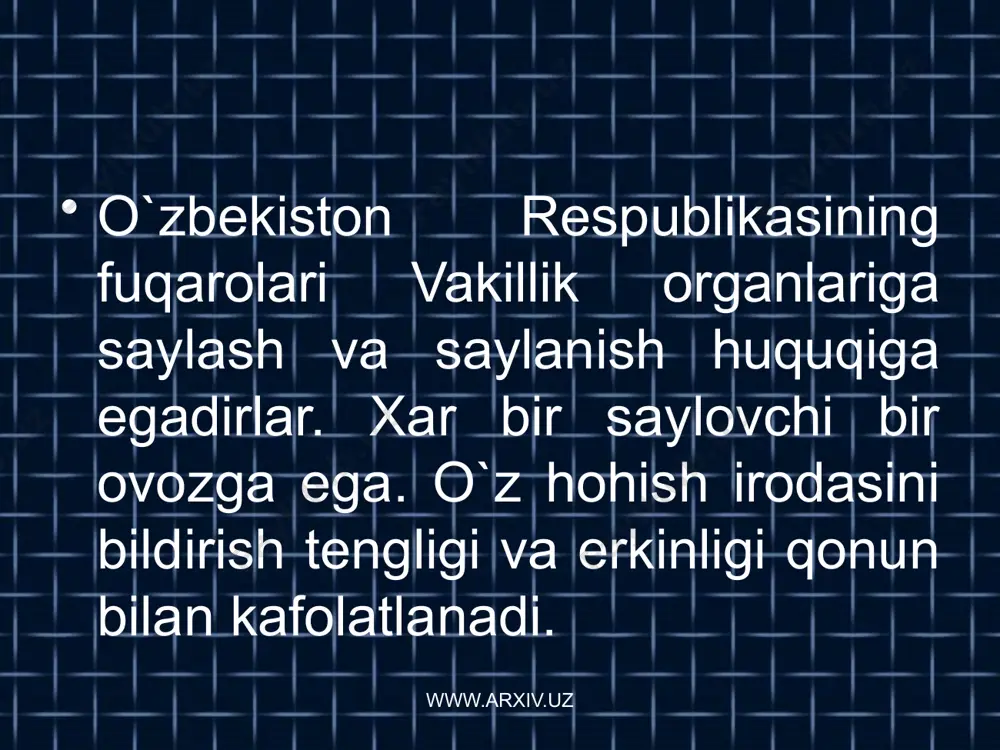 o'zbekiston respublikasi saylov tizimi - Page 4
