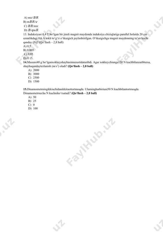 da. ularningharbiriuni50 n kuchbilantortmoqda. dinamometrnecha n kuchniko‘rsatadi? (qo‘llash – 2,8 ball) a) 50 b) 25 c) 0 d) 100 image1.png image2.png