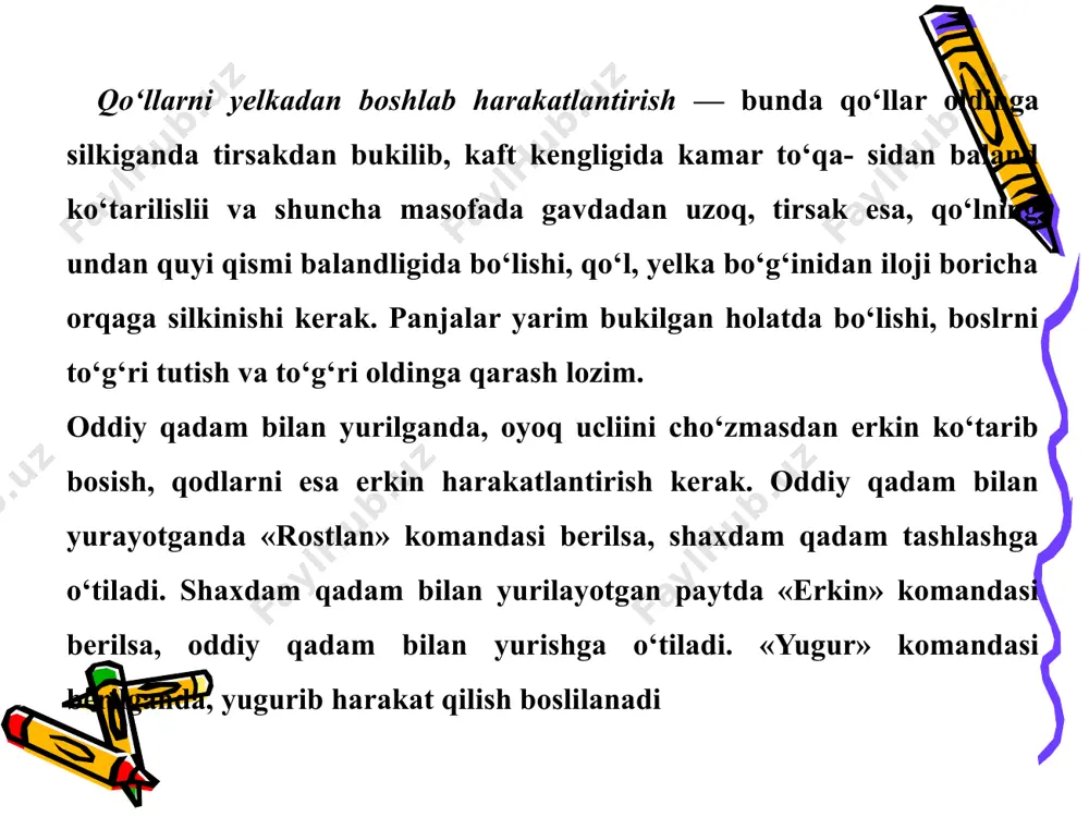 qurolsiz bajariladigan saf amallari va harakatlari - Page 5