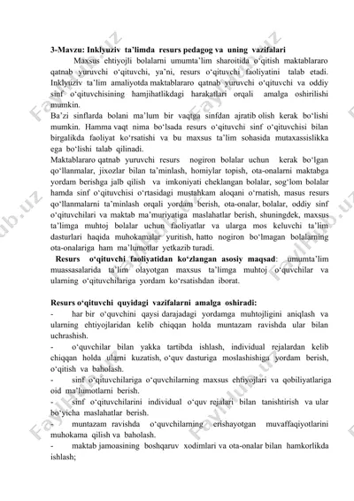 inklyuziv ta’limda resurs pedagog va uning vazifalari — DOCX