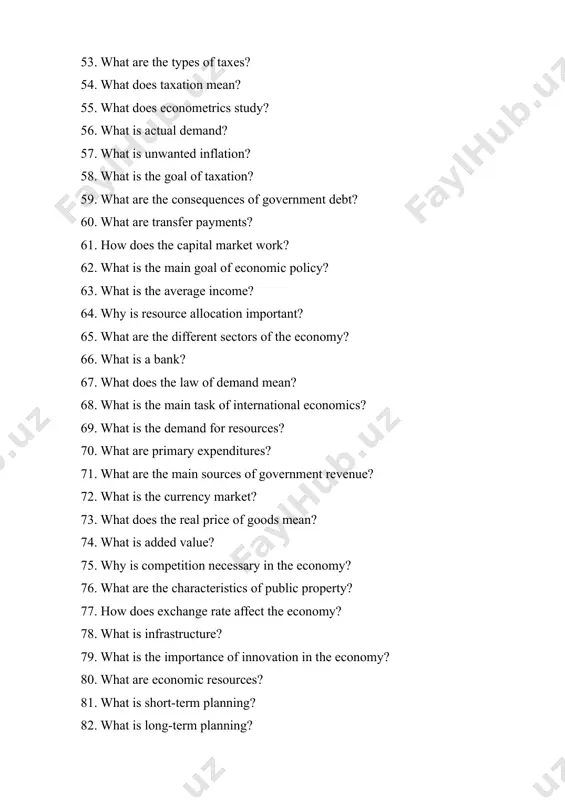 t is information economics? 99. what is ecological economics? 100. what is e-commerce?