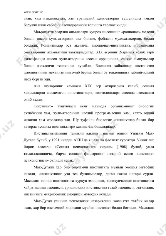 xix аср охири –хх аср бошларида психологик социология - Page 5