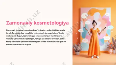 zamonaviy kosmetologiya — PPTX