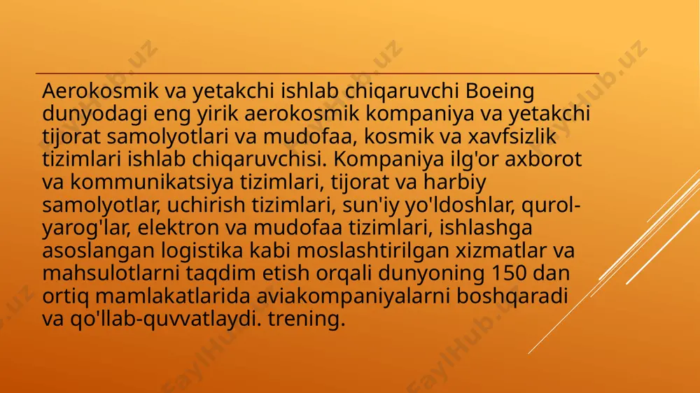 boeing kompaniyasining marketing strategiyasi - Page 2